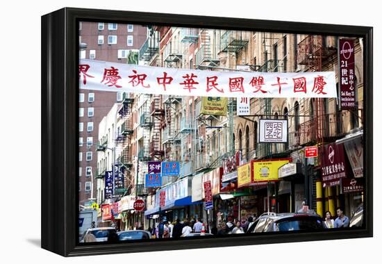 Urban Landscape - Chinatown - Manhattan - New York City - United States-Philippe Hugonnard-Framed Premier Image Canvas