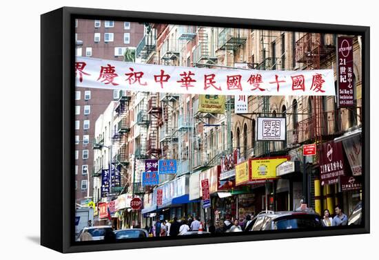 Urban Landscape - Chinatown - Manhattan - New York City - United States-Philippe Hugonnard-Framed Premier Image Canvas