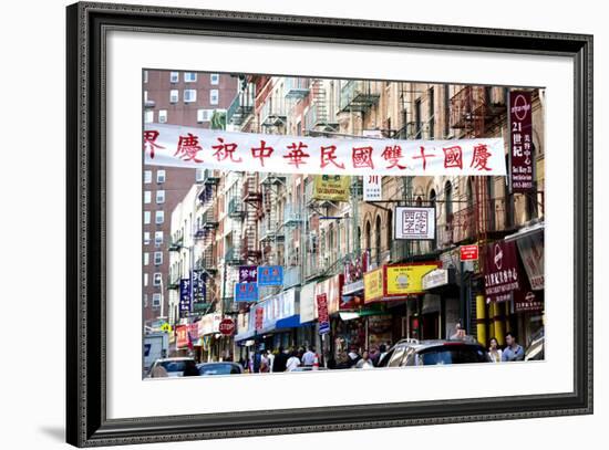 Urban Landscape - Chinatown - Manhattan - New York City - United States-Philippe Hugonnard-Framed Photographic Print