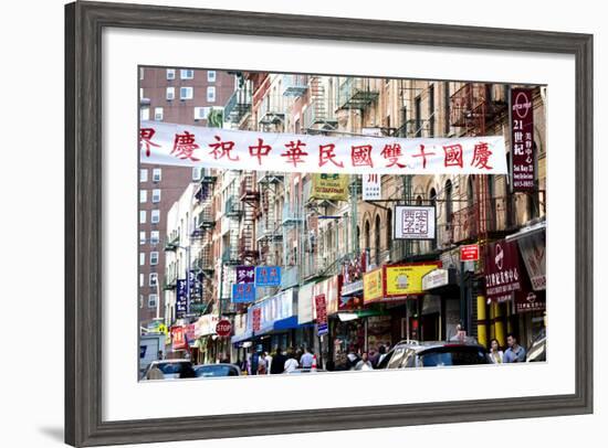 Urban Landscape - Chinatown - Manhattan - New York City - United States-Philippe Hugonnard-Framed Photographic Print