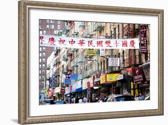 Urban Landscape - Chinatown - Manhattan - New York City - United States-Philippe Hugonnard-Framed Photographic Print