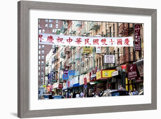 Urban Landscape - Chinatown - Manhattan - New York City - United States-Philippe Hugonnard-Framed Photographic Print