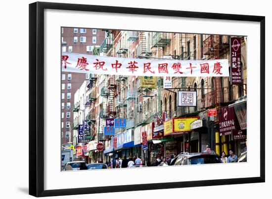 Urban Landscape - Chinatown - Manhattan - New York City - United States-Philippe Hugonnard-Framed Photographic Print