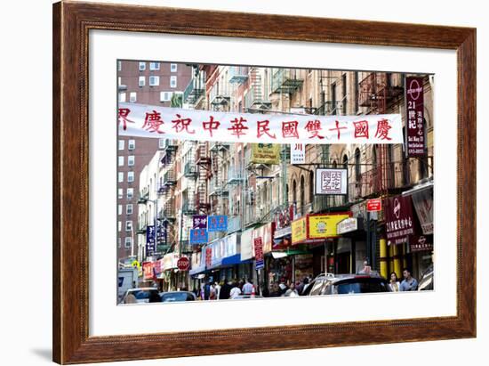 Urban Landscape - Chinatown - Manhattan - New York City - United States-Philippe Hugonnard-Framed Photographic Print