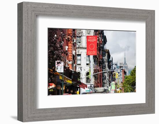 Urban Landscape - Empire State Building - Little Italy - Manhattan - New York City - United States-Philippe Hugonnard-Framed Photographic Print