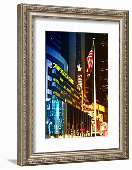 Urban Landscape - Nasdaq marketsite - Times Square - Manhattan - New York City - United States-Philippe Hugonnard-Framed Photographic Print