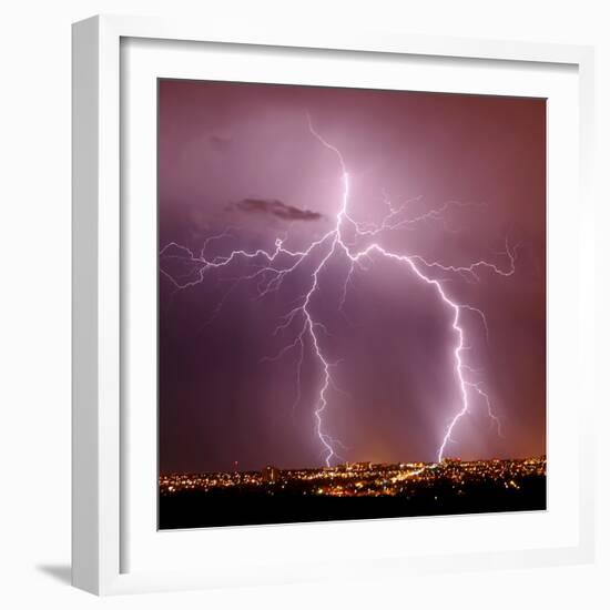 Urban Lightning I-Douglas Taylor-Framed Photo