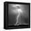 Urban Lightning II BW-Douglas Taylor-Framed Stretched Canvas