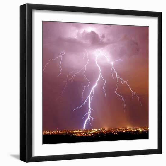 Urban Lightning II-Douglas Taylor-Framed Photo