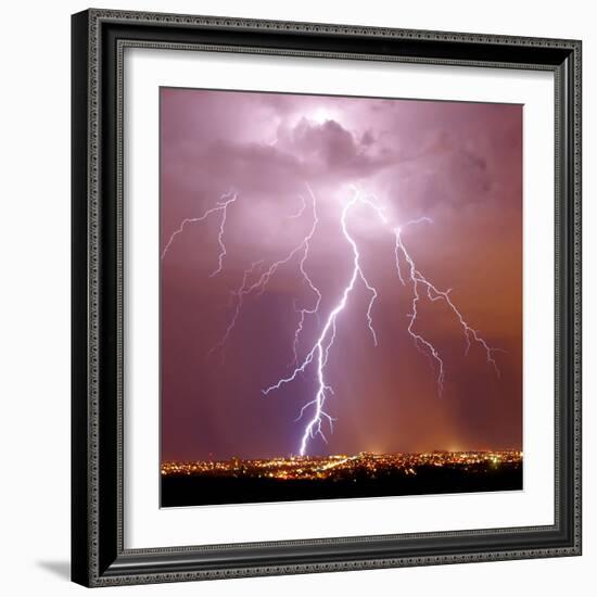 Urban Lightning II-Douglas Taylor-Framed Photo