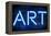 Urban Neon Collection - Blue ART-Philippe Hugonnard-Framed Stretched Canvas