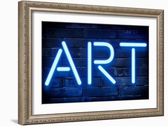 Urban Neon Collection - Blue ART-Philippe Hugonnard-Framed Art Print