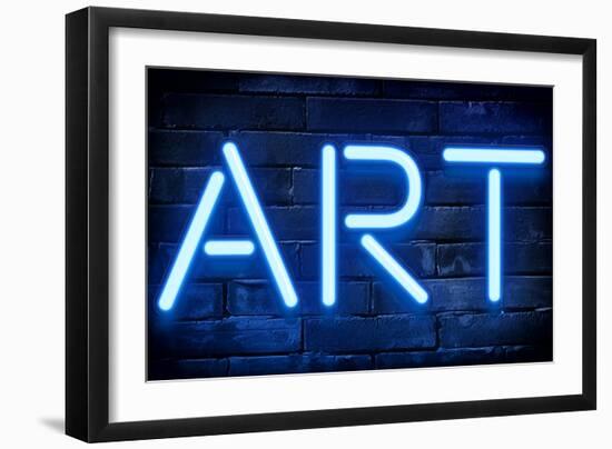 Urban Neon Collection - Blue ART-Philippe Hugonnard-Framed Art Print