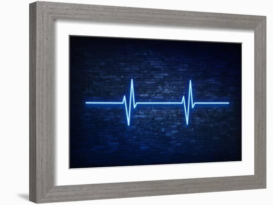 Urban Neon Collection - Blue Life-Philippe Hugonnard-Framed Art Print