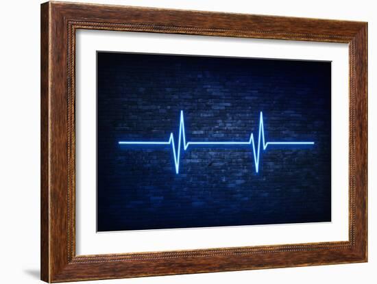 Urban Neon Collection - Blue Life-Philippe Hugonnard-Framed Art Print