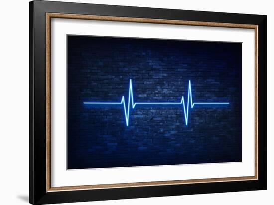 Urban Neon Collection - Blue Life-Philippe Hugonnard-Framed Art Print