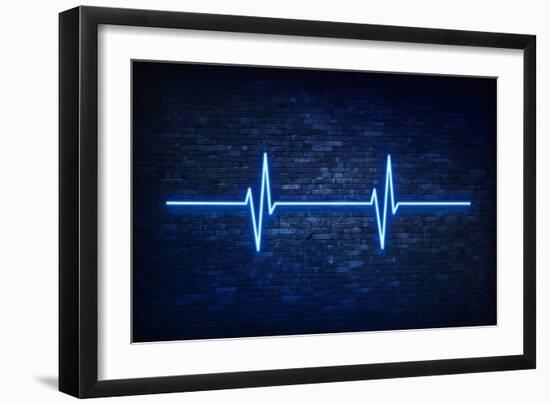 Urban Neon Collection - Blue Life-Philippe Hugonnard-Framed Art Print