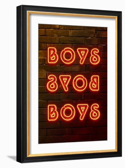 Urban Neon Collection - BOYS-Philippe Hugonnard-Framed Art Print