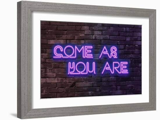 Urban Neon Collection - Come as you are-Philippe Hugonnard-Framed Art Print