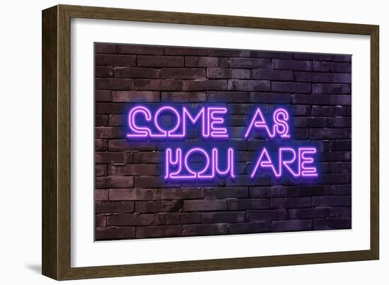 Urban Neon Collection - Come as you are-Philippe Hugonnard-Framed Art Print