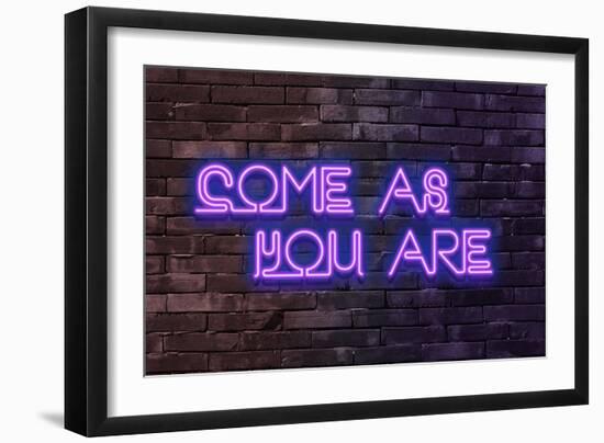 Urban Neon Collection - Come as you are-Philippe Hugonnard-Framed Art Print