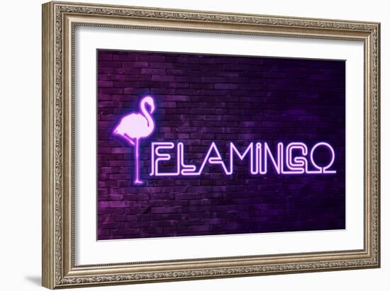 Urban Neon Collection - Flamingo-Philippe Hugonnard-Framed Art Print
