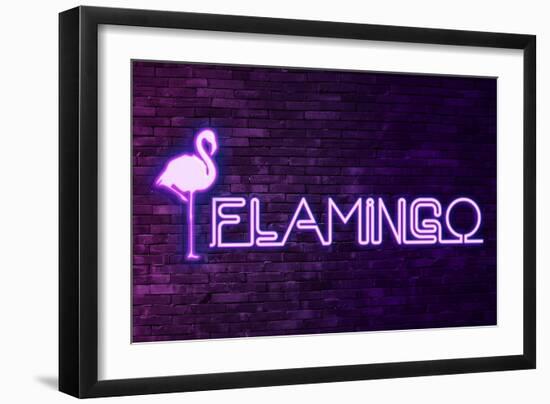 Urban Neon Collection - Flamingo-Philippe Hugonnard-Framed Art Print