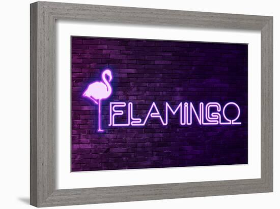 Urban Neon Collection - Flamingo-Philippe Hugonnard-Framed Premium Giclee Print
