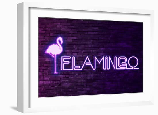 Urban Neon Collection - Flamingo-Philippe Hugonnard-Framed Premium Giclee Print