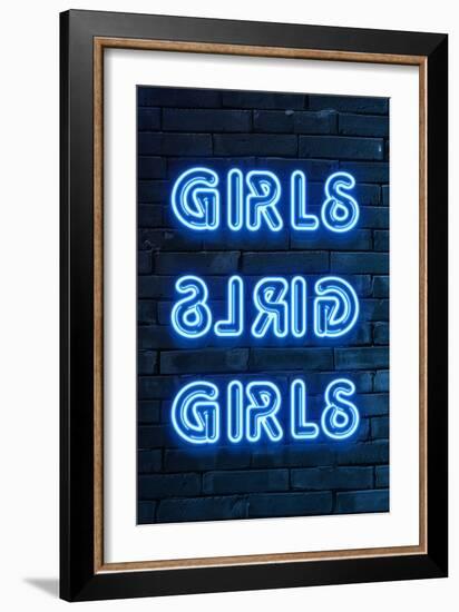 Urban Neon Collection - GIRLS-Philippe Hugonnard-Framed Art Print