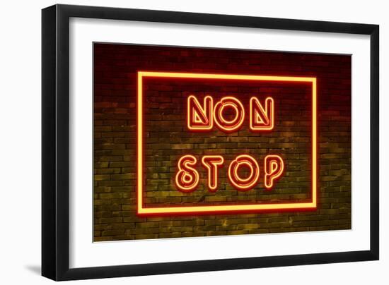 Urban Neon Collection - Non Stop-Philippe Hugonnard-Framed Art Print