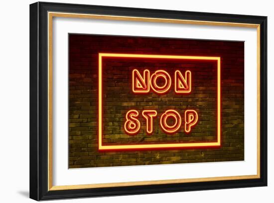 Urban Neon Collection - Non Stop-Philippe Hugonnard-Framed Art Print