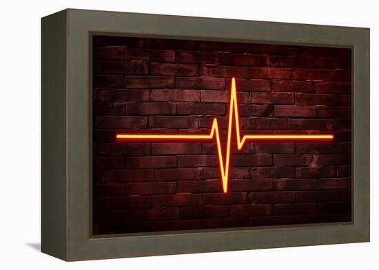 Urban Neon Collection - Red Life-Philippe Hugonnard-Framed Stretched Canvas