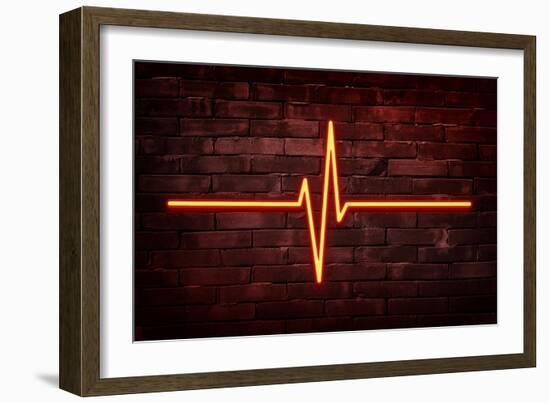 Urban Neon Collection - Red Life-Philippe Hugonnard-Framed Premium Giclee Print