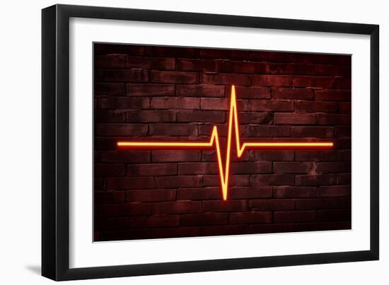 Urban Neon Collection - Red Life-Philippe Hugonnard-Framed Premium Giclee Print