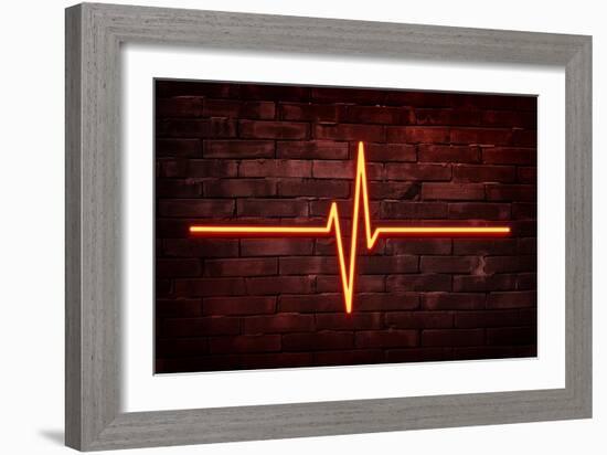 Urban Neon Collection - Red Life-Philippe Hugonnard-Framed Art Print