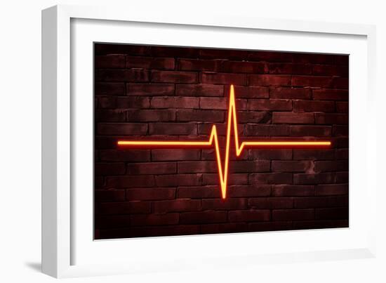 Urban Neon Collection - Red Life-Philippe Hugonnard-Framed Art Print