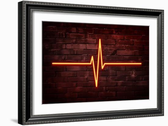 Urban Neon Collection - Red Life-Philippe Hugonnard-Framed Art Print
