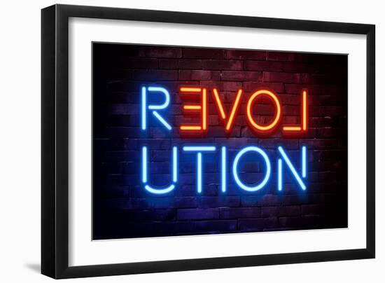 Urban Neon Collection - Revolution-Philippe Hugonnard-Framed Art Print