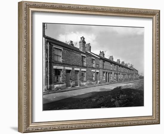 Urban Redevelopment in Swinton, South Yorkshire, 1957-Michael Walters-Framed Photographic Print