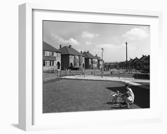 Urban Regeneration, Cresswell Estate, Swinton, South Yorkshire, 1963-Michael Walters-Framed Photographic Print