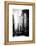 Urban Scene, 401 Broadway, Soho, Manhattan, NYC, White Frame, Old Black and White Photography-Philippe Hugonnard-Framed Stretched Canvas