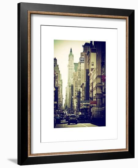 Urban Scene, 401 Broadway, Soho, Manhattan, NYC, White Frame-Philippe Hugonnard-Framed Art Print