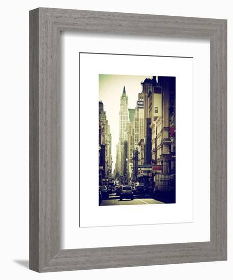 Urban Scene, 401 Broadway, Soho, Manhattan, NYC, White Frame-Philippe Hugonnard-Framed Art Print