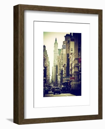 Urban Scene, 401 Broadway, Soho, Manhattan, NYC, White Frame-Philippe Hugonnard-Framed Art Print