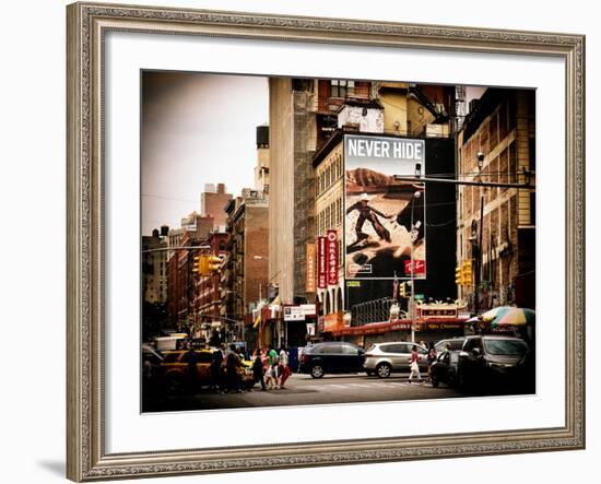 Urban Scene, Chinatown, Manhattan, New York, United States, Vintage-Philippe Hugonnard-Framed Photographic Print