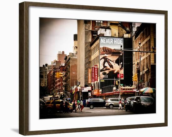 Urban Scene, Chinatown, Manhattan, New York, United States, Vintage-Philippe Hugonnard-Framed Photographic Print
