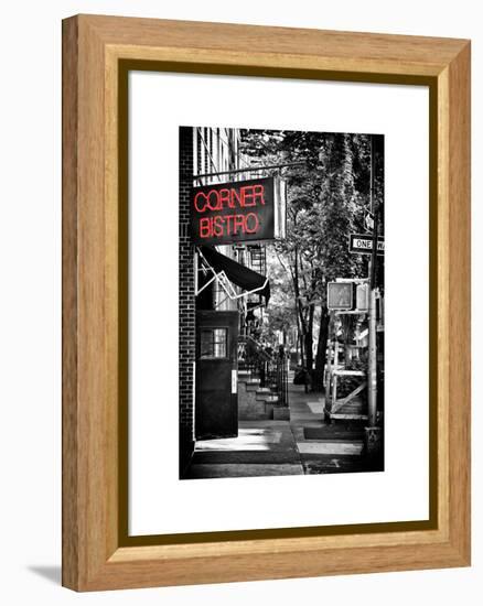 Urban Scene, Corner Bistro, Meatpacking and West Village, Manhattan, New York-Philippe Hugonnard-Framed Premier Image Canvas