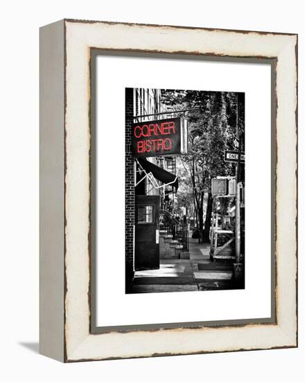 Urban Scene, Corner Bistro, Meatpacking and West Village, Manhattan, New York-Philippe Hugonnard-Framed Premier Image Canvas