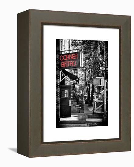 Urban Scene, Corner Bistro, Meatpacking and West Village, Manhattan, New York-Philippe Hugonnard-Framed Premier Image Canvas